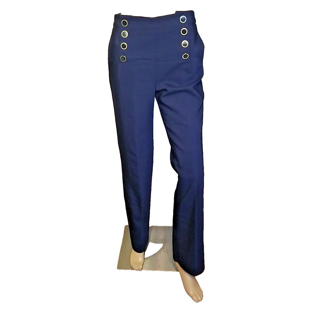 Zara Basic Women's Nautical Button Pants Size S N… - image 1